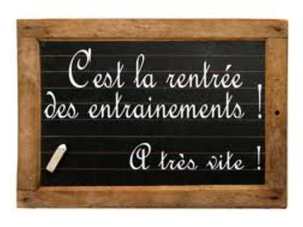 Reprise des cours et nouveaux horaires